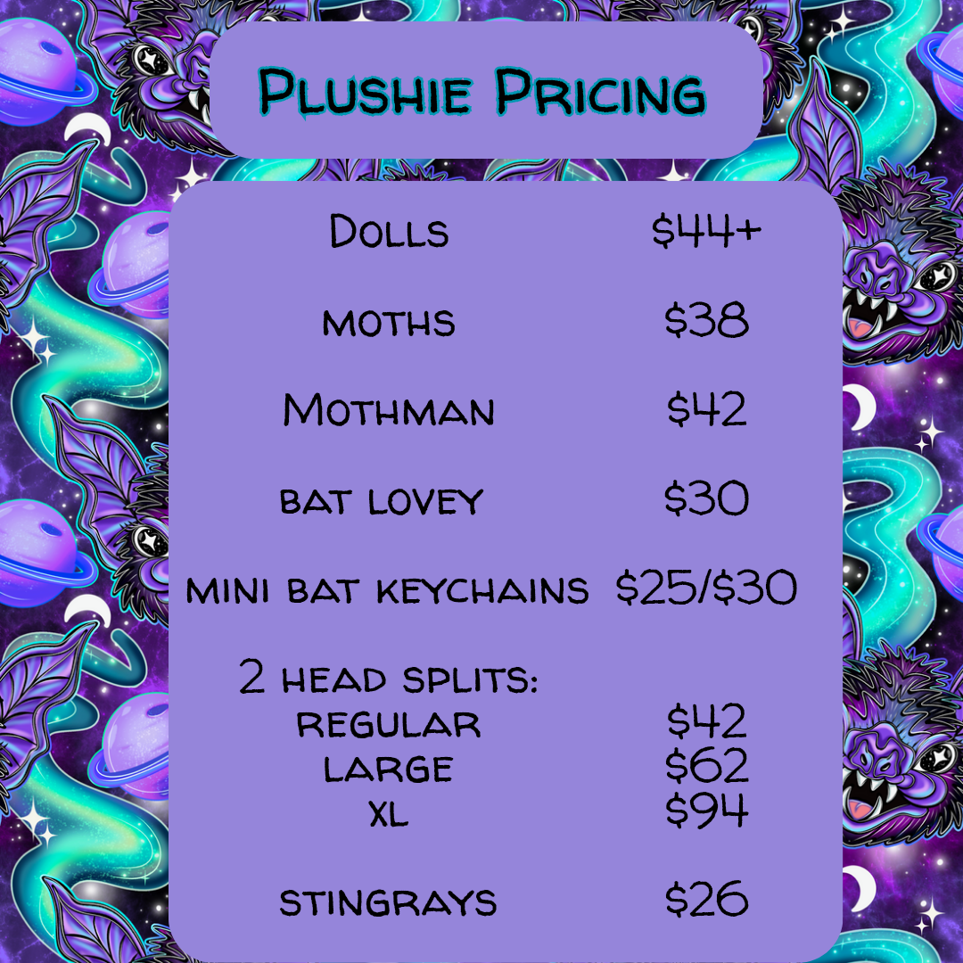 Plushie Customs Spots - only purchase ONE per customer