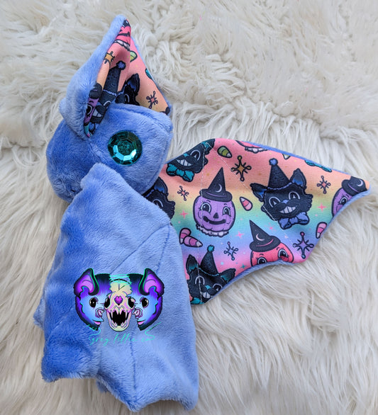Colorful Vintage Halloween Large Gem Eye Bat