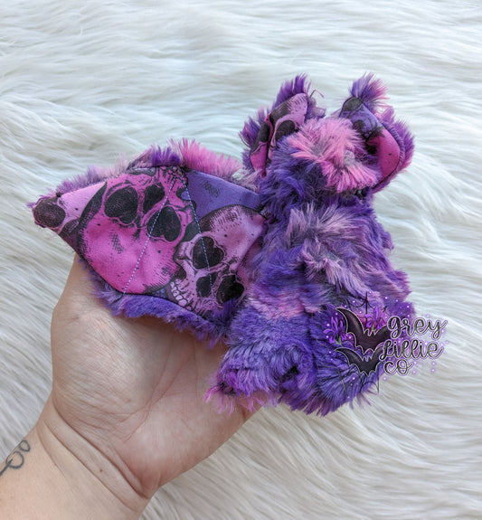 Pink/purple Skulls Bat Plushie