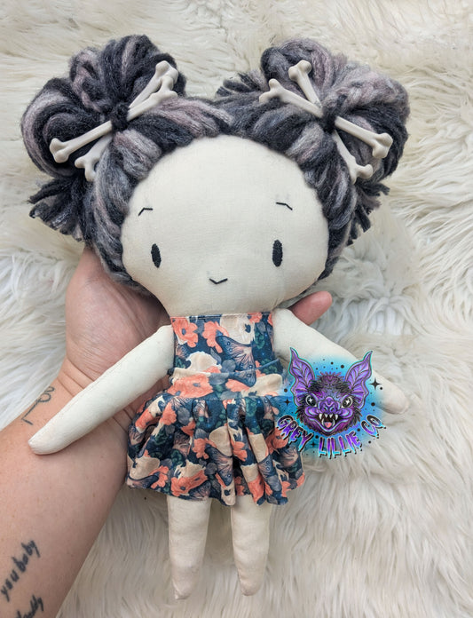 Large Floral Skulls Doll