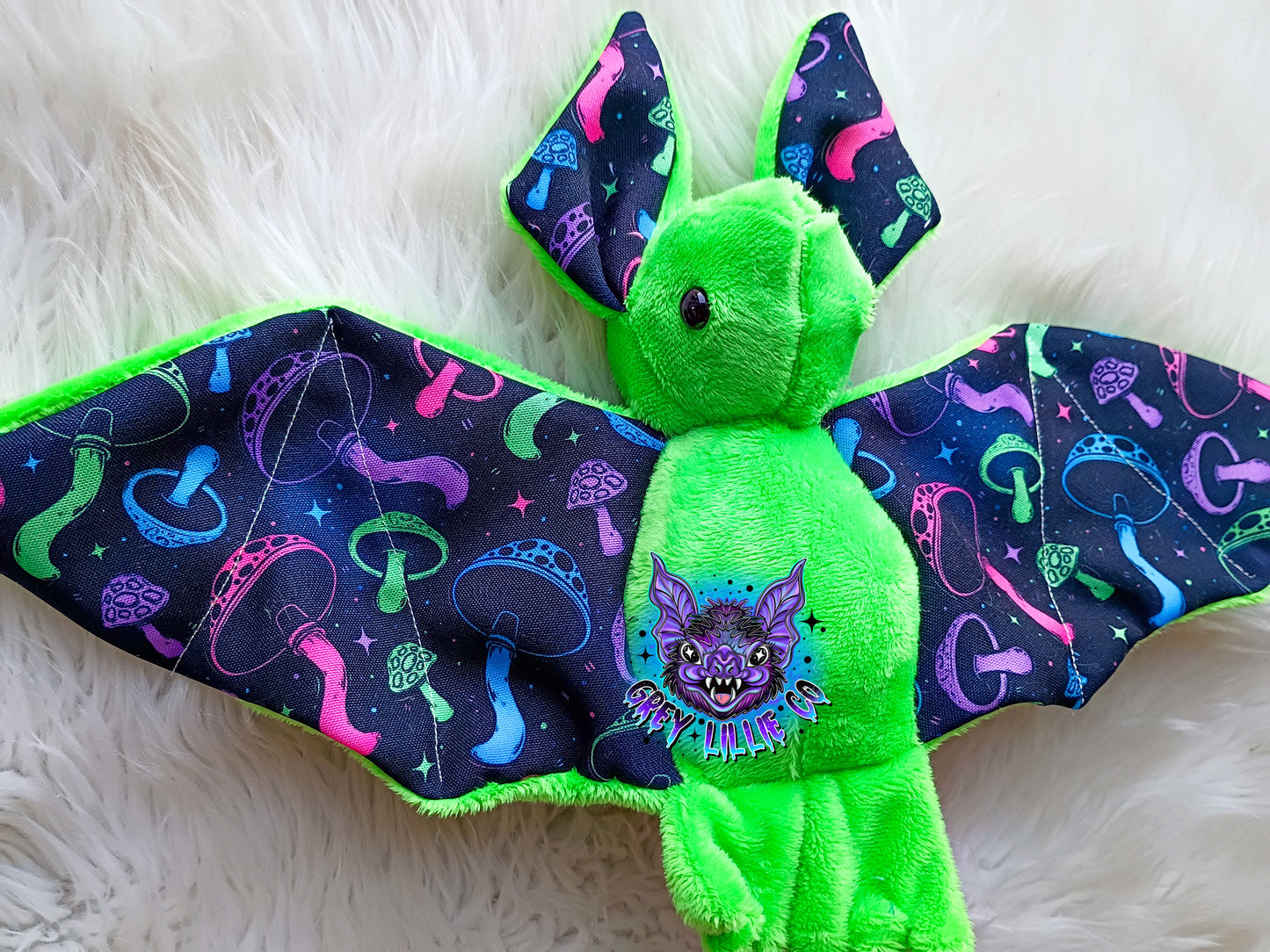 Neon Mushrooms Bat