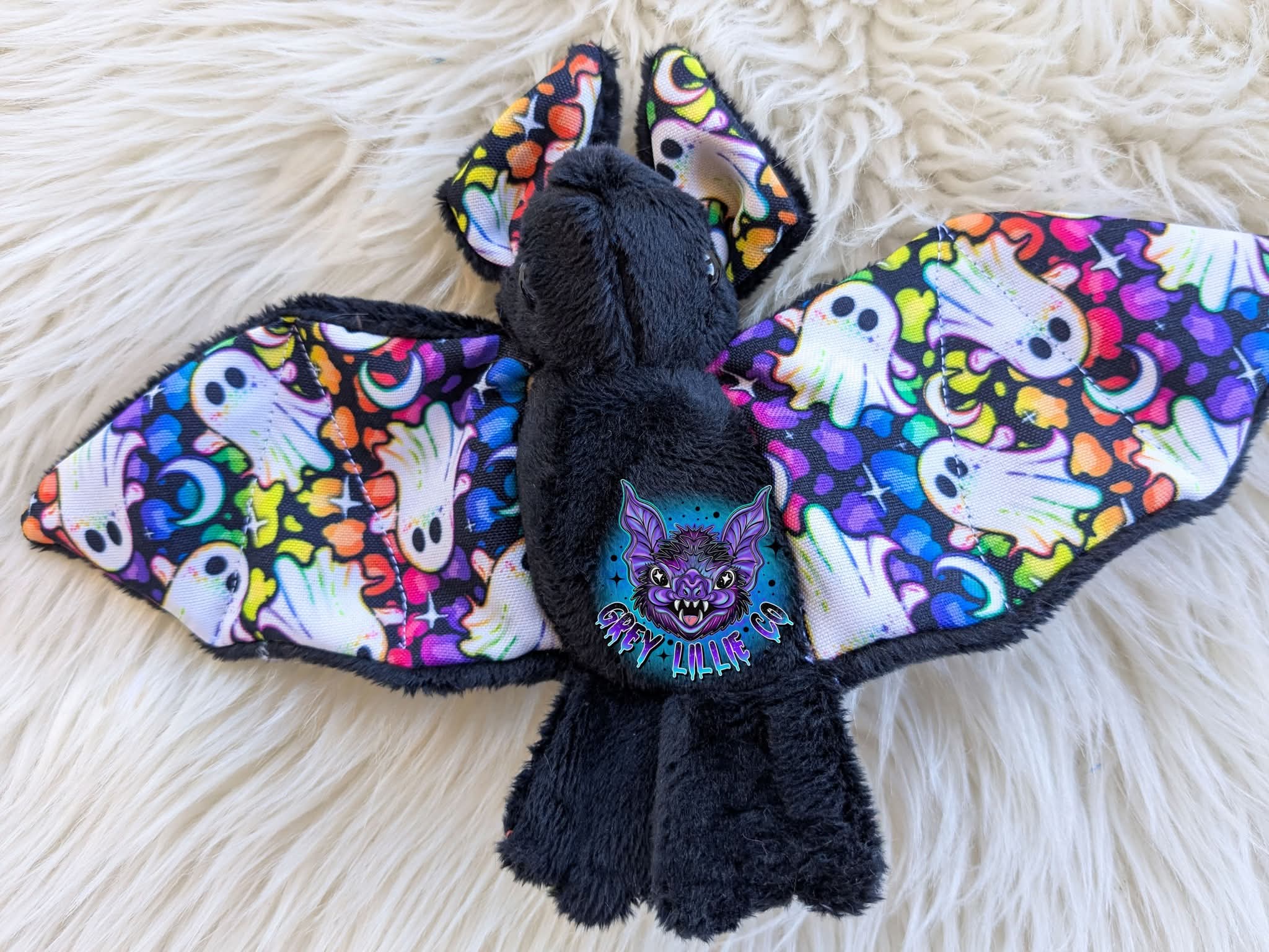 Rainbow Goth Ghosts Bat – GreyLillieCo