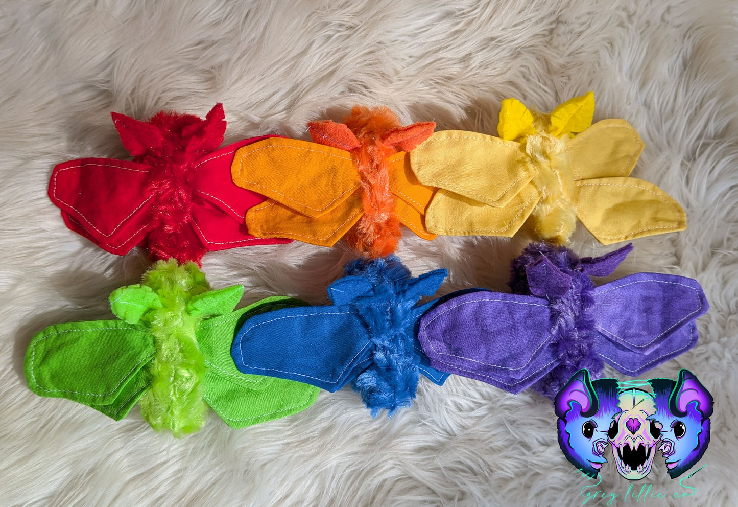 Rainbow Solid MINI Moths