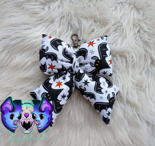 Bats Puff Bow Keychain