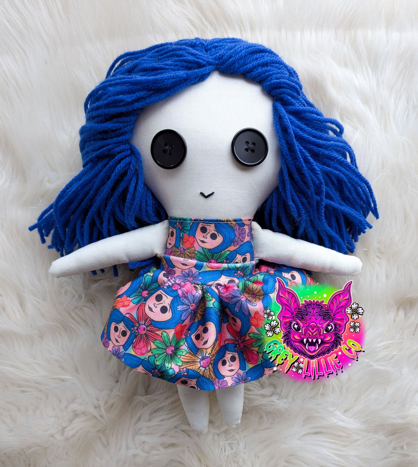 Large Button Doll *made to order*