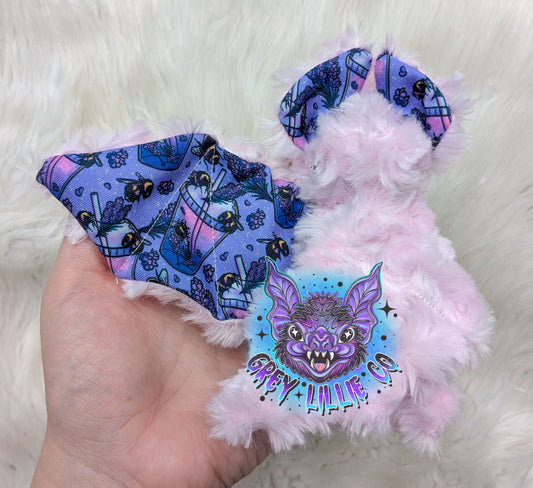 Cuppa Bees Bat - light pink fuzzy