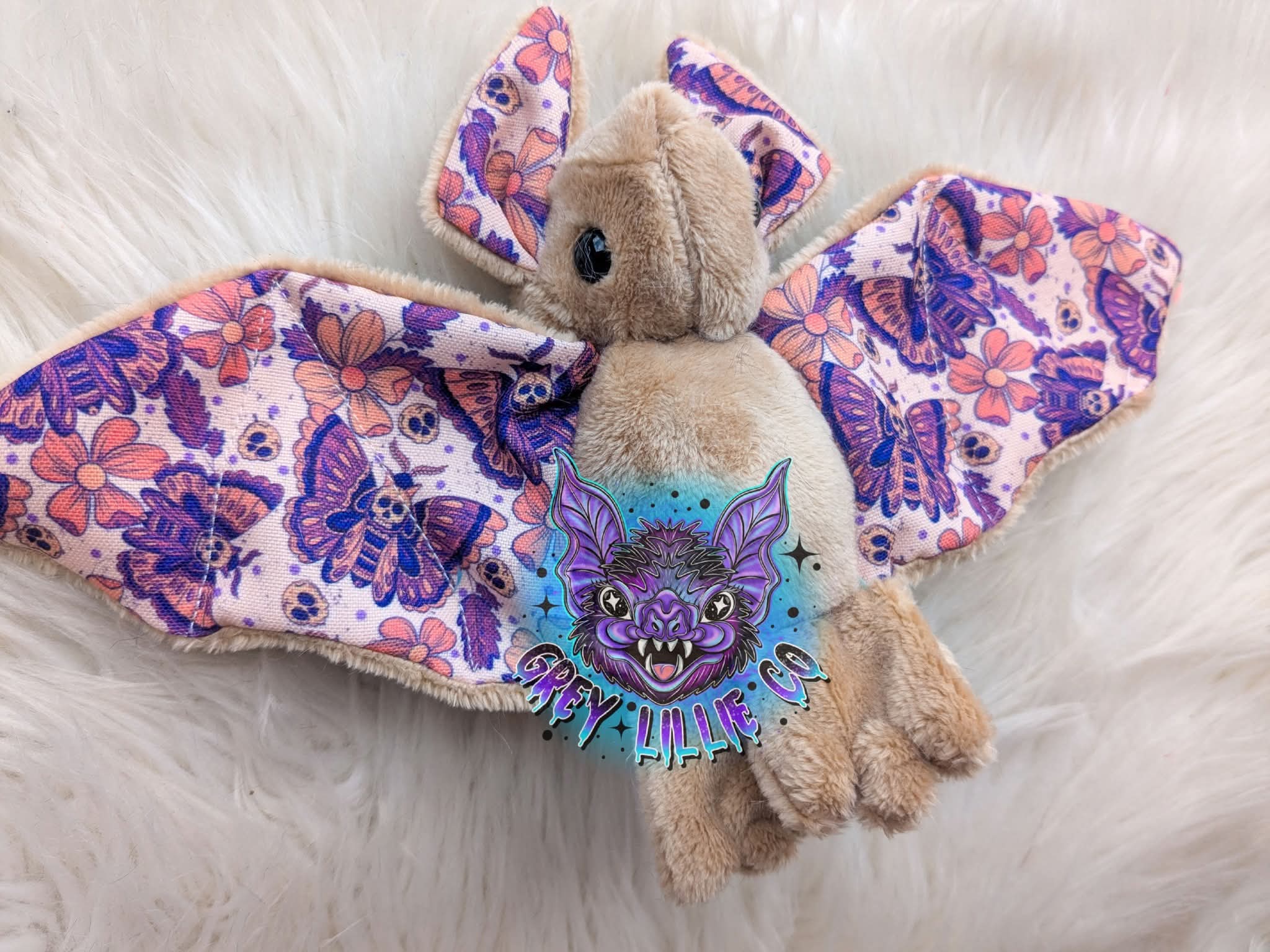 Death Moth Floral Bat – GreyLillieCo