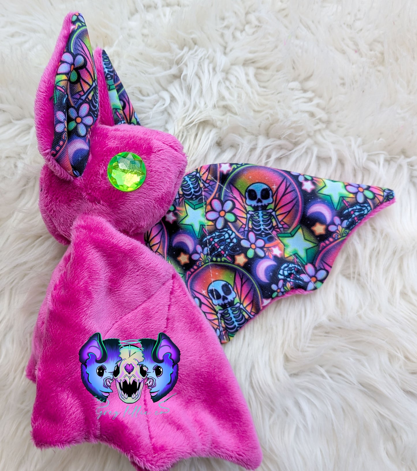 Skelly Fairy Large Gem Eye Bat