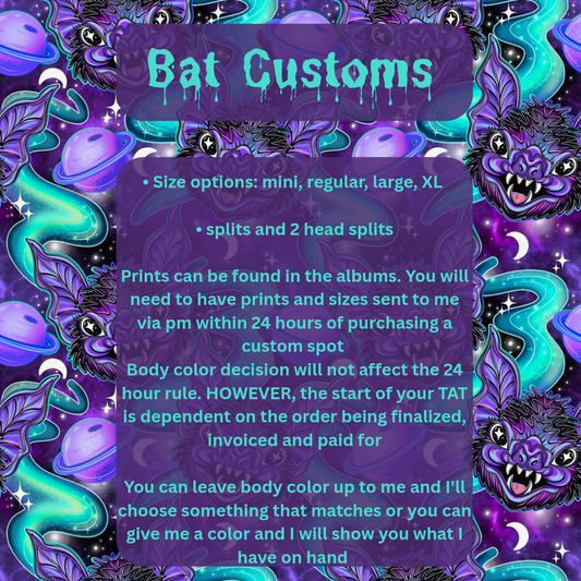 Plushie Customs Spots - only purchase ONE per customer